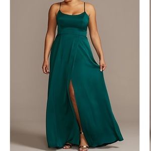 David’s bridal crepe satin dress